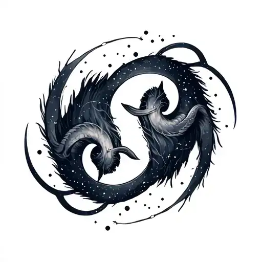 Gemini And Capricorn Constellation Formed