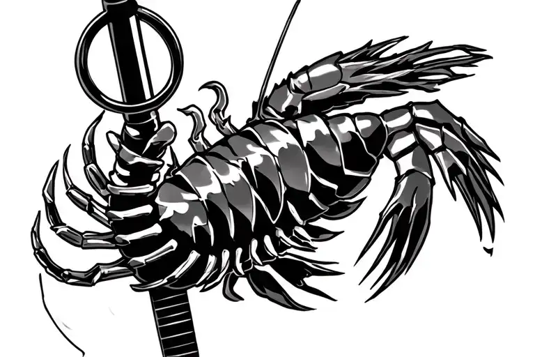 Shrimp Ninja With Nunchaku