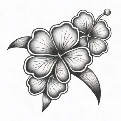 Five Leaf Clover Black