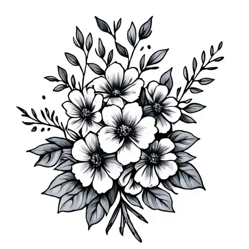 December November And February Month Flower Bouquet