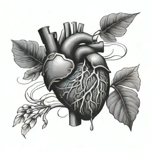 Combination Of Medicine And Heart On The Chest