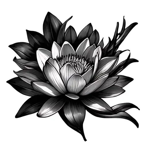 Daffodil And Water Lily Flowers