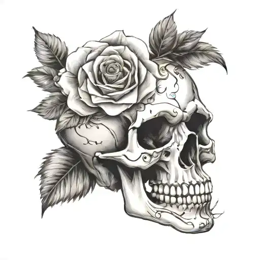 Skull And Roses