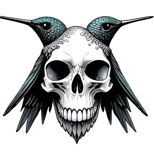 Hummingbird Skull