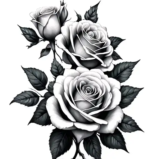 Roses Blooming