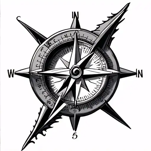 Nautical Letter Compass