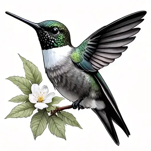 Ruby Throated Hummingbird