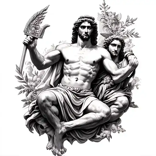Greek Gods In The Leg From The Knee To The Ankle In 360 Degrees