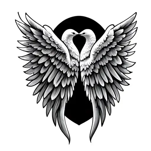 Tribal Wings With Mom And Dad Rest In Heaven