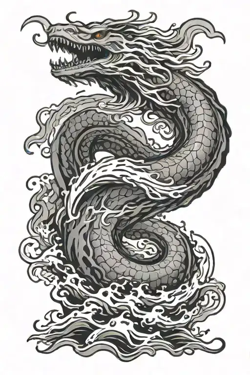 Water Waves Leviathan Sea Serpent
