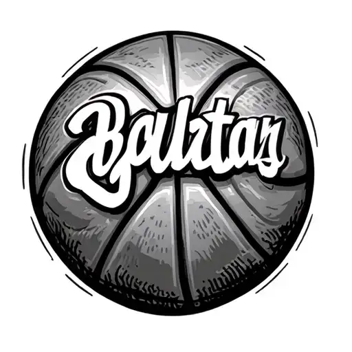 Basketball Of Names Written