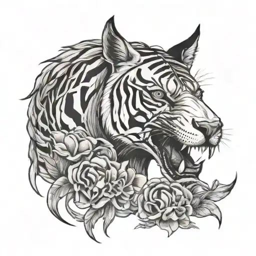 Horse Tiger Crow Skull Dreams Come True