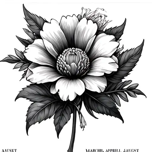 Month Flower Jan March April Nov August