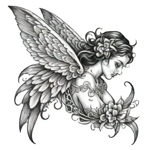 Nymph With Wings