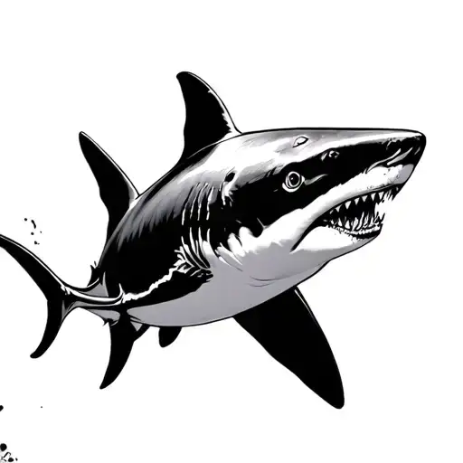 Beautiful Female Shark Swimming