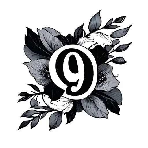 Minimalist Tattoo That The April Is In The Middle Of 09 Number