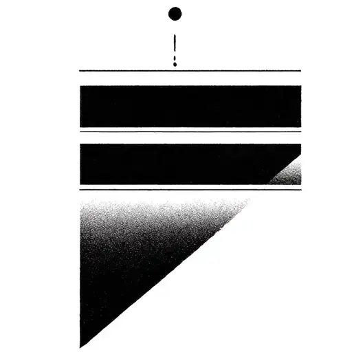 Minimal Little Straight Black Tatoo Of One Dot Above An Horizontal Line