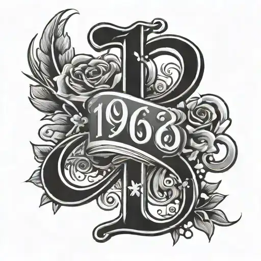 The Year 1963 With A Cool Font