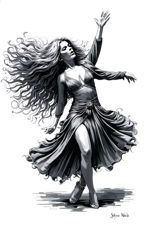 Stevie Nicks Dancing Gracefully