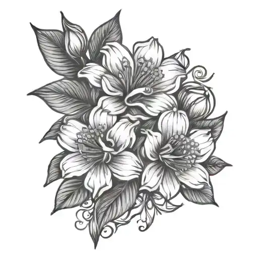 Hibsus Flowers Blooming Around A Birthday