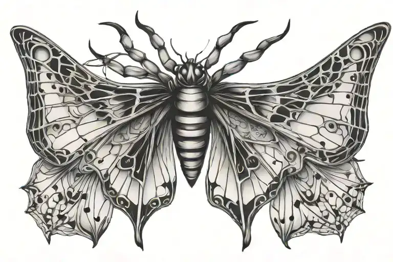 Spider Butterfly Wing Comes