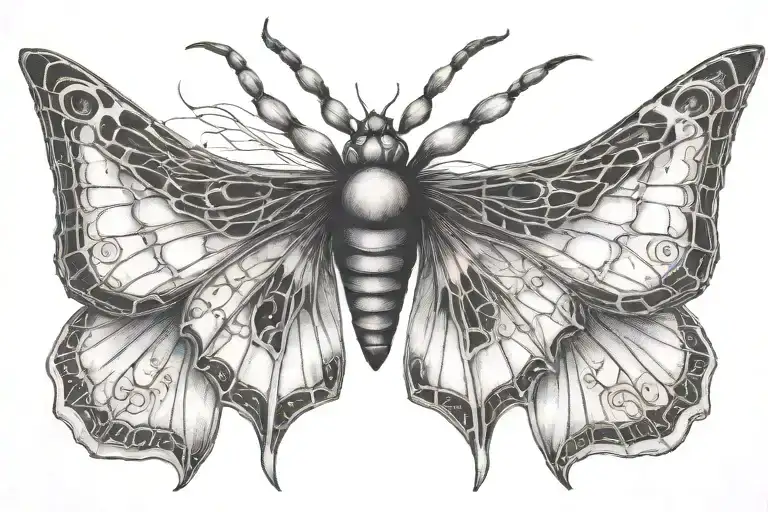 Spider Butterfly Wing Fused