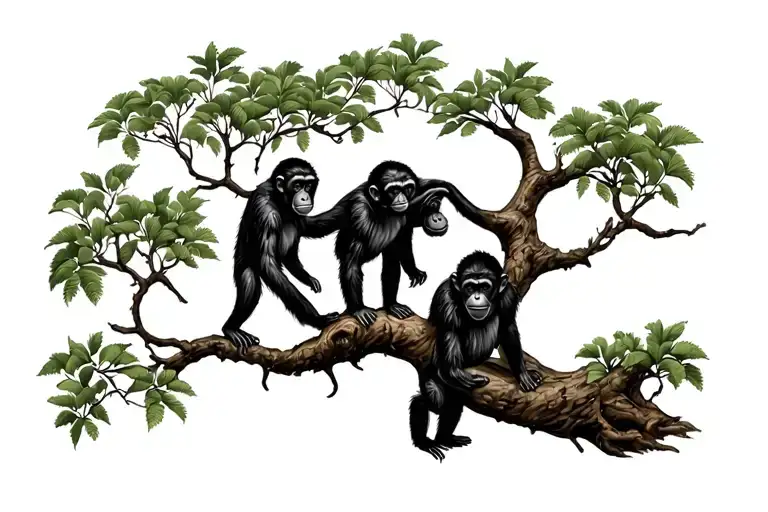 Tree With Monkeys