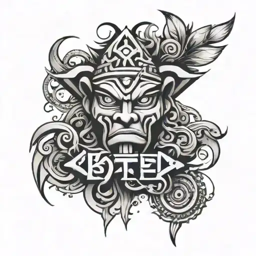 Totem Style Of Font Ab