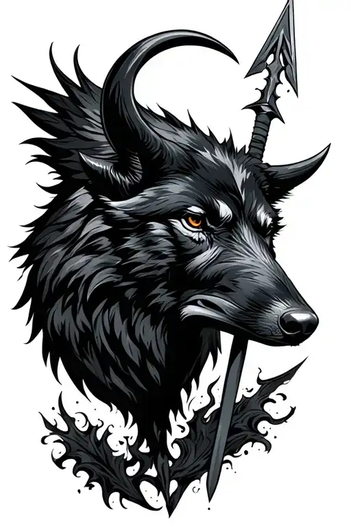Raven Bull Wolf Spear