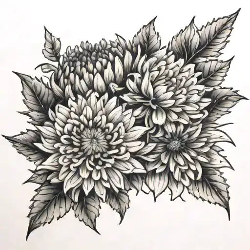 Aster And Chrysanthemum Flower