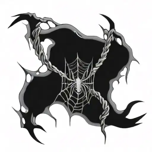 Spider Weaving A Web