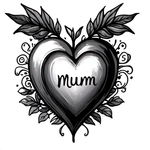 Heart Rip Mum Remembrance