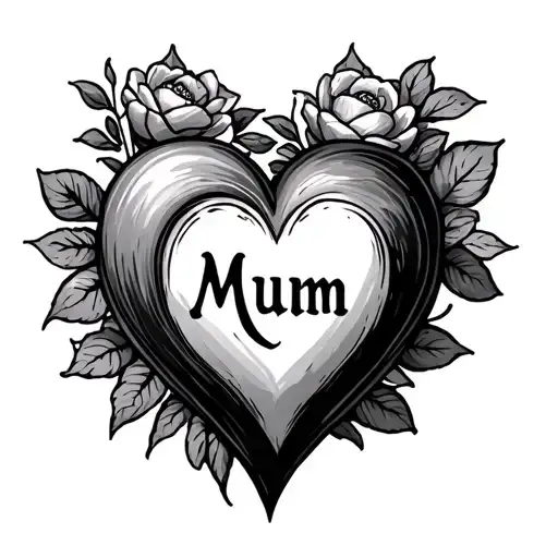 Heart Rip Mum Remembrance