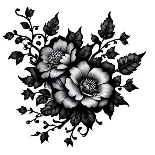 Flowers And Vines Wrapped