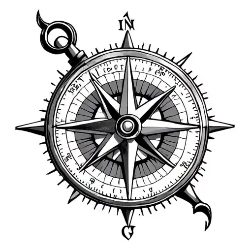 Nautical Compass Neck Sharp Edges