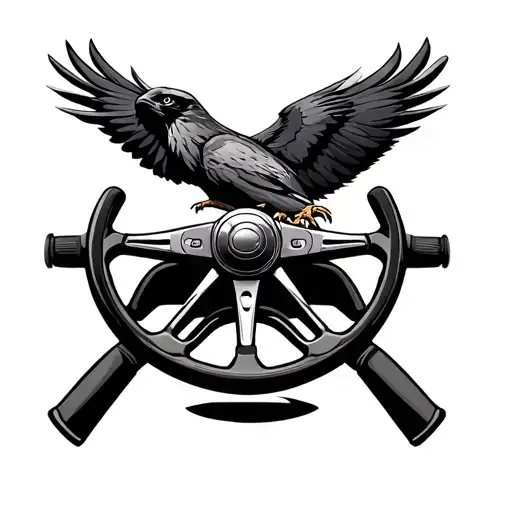 Falcon And Steering Wheel
