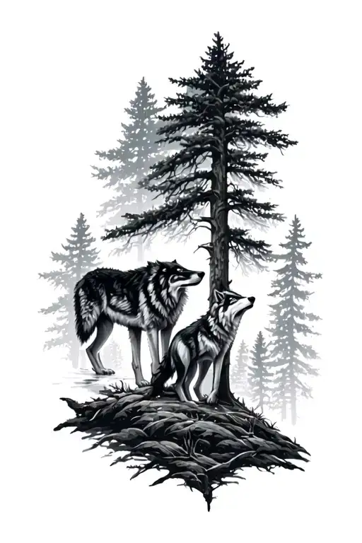 Trees And Wolves
