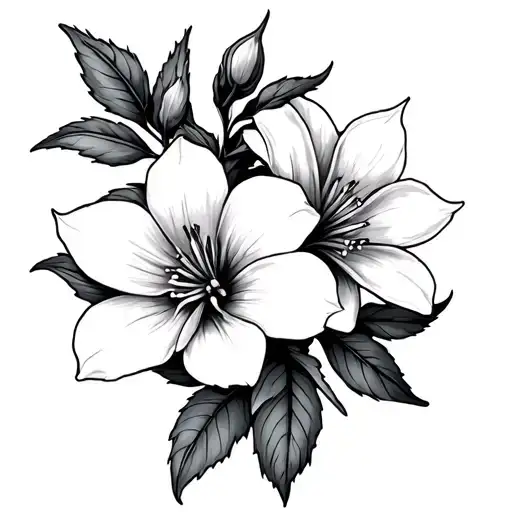 Dogwood Flower & Columbine Flowers