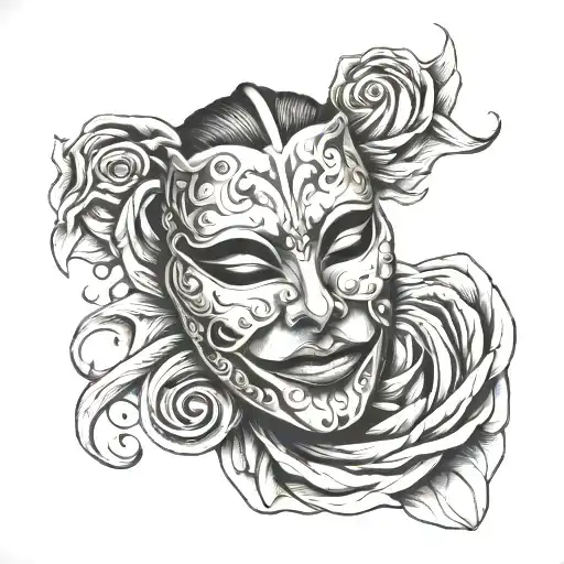 Crying Mask Taking Off A Mask