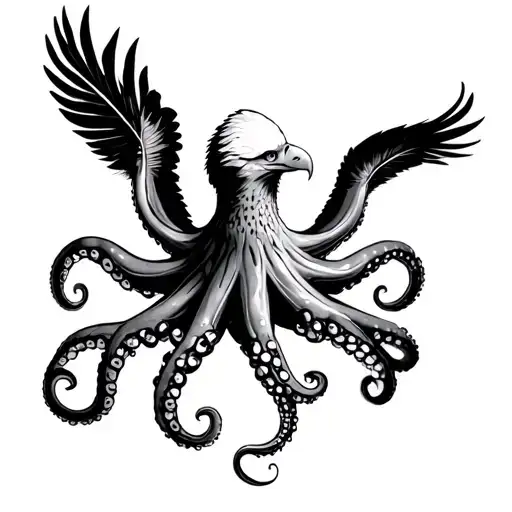 Octopus With Eagles Feather