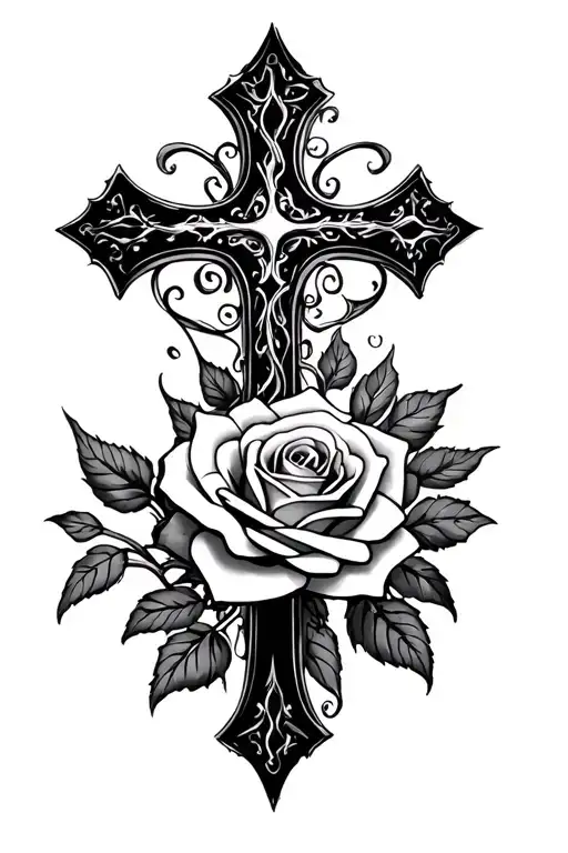 Rose Cross Filagree