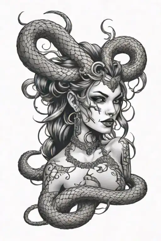 Snake Dark Feminine Demon Girl
