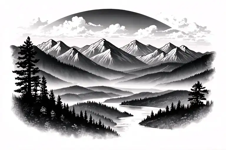 Blue Ridge Mountains Skyline