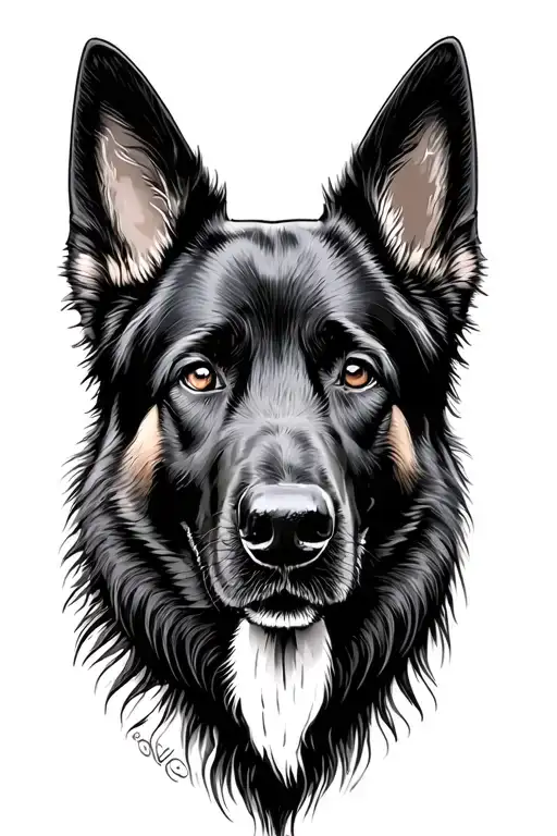 Black German Shepherd Dog