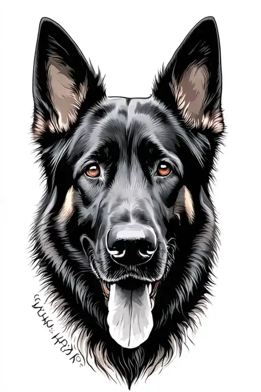 Black German Shepherd Dog