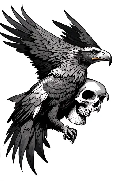 Eagle And Skull