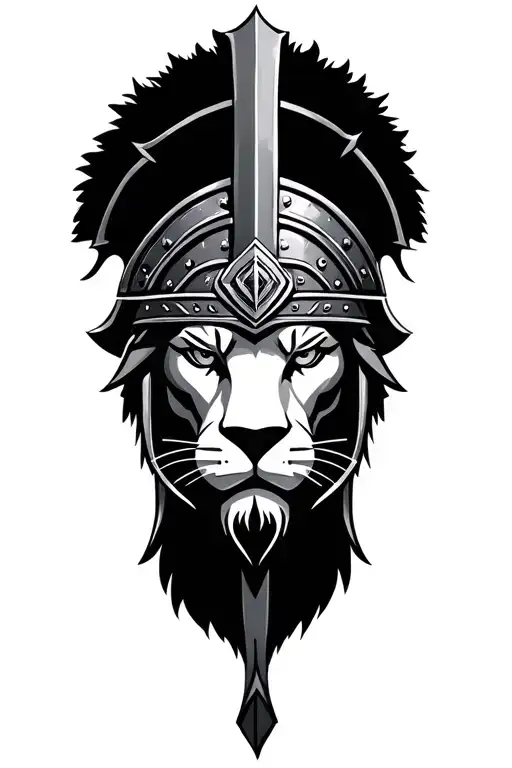 Roman Gladiator Lion Head