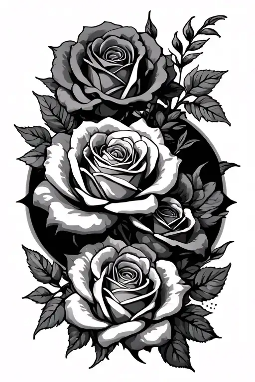 Name With Roses & Filigrew