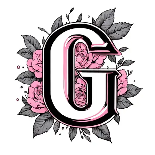 Pink And Letter G