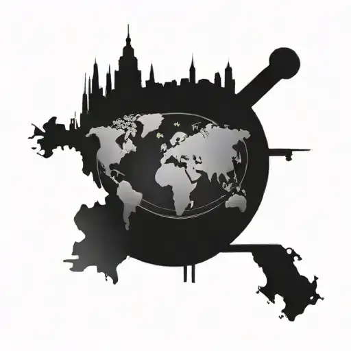 World With Grip Lines